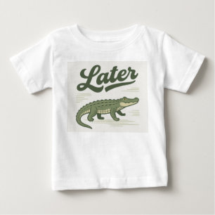 Camiseta De Bebé Gator posterior: En movimiento