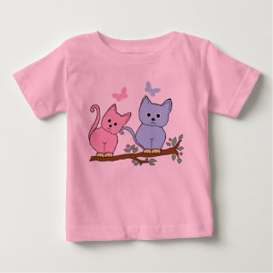 Camiseta De Bebé gatos