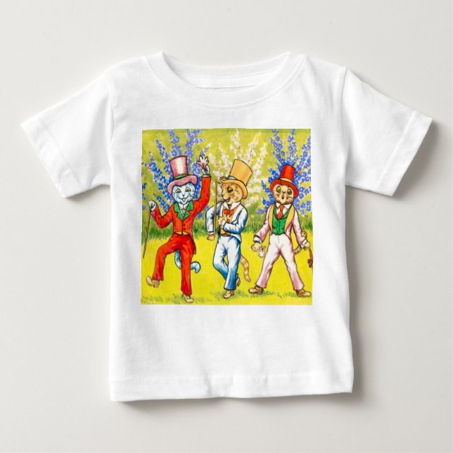 Camiseta De Bebé Gatos bailando (Anverso)
