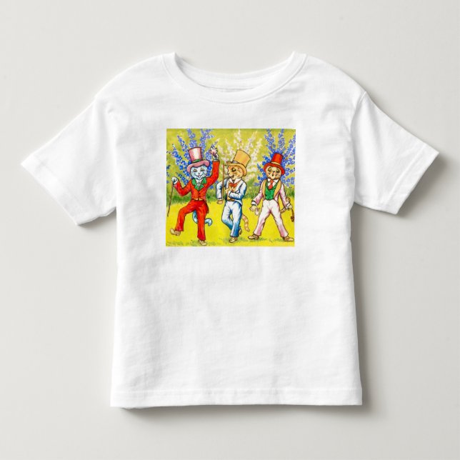 Camiseta De Bebé Gatos bailando (Anverso)