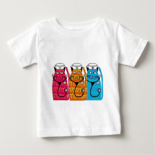 Camiseta De Bebé Gatos de enfermería
