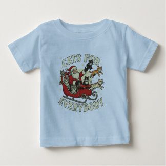 Camiseta De Bebé Gatos de Navidad