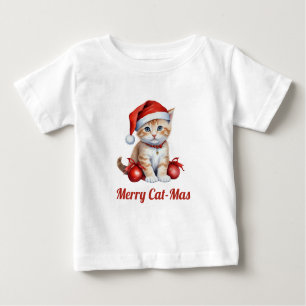 Camiseta De Bebé Gatos festivos con disfraces de Navidades - Vibe d