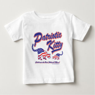 Camiseta De Bebé Gatos Kitty Patrióticos