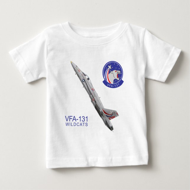 CAMISETA DE BEBÉ GATOS MONTESES VFA-131 (Anverso)
