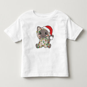 Camiseta De Bebé Gatos Navidades Animales de Invierno Gatos