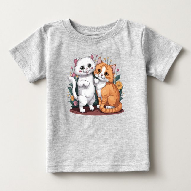 Camiseta De Bebé Gatos persas (Anverso)