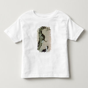 Camiseta De Bebé Gatos, siglo XVII (tinta en la seda)