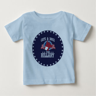 CAMISETA DE BEBÉ GATOS Y PERROS PARA HILLARY