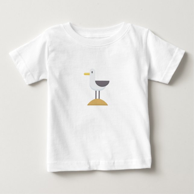 Camiseta De Bebé gaviota (Anverso)