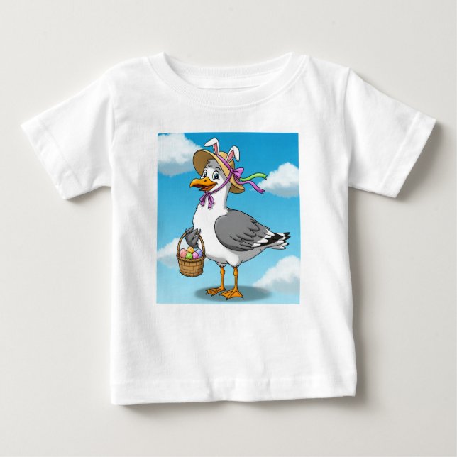 Camiseta De Bebé Gaviota de Pascua (Anverso)