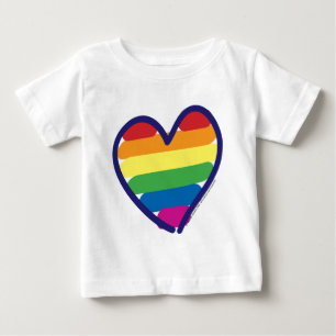 Camiseta De Bebé Gay-ORGULLO-CORAZÓn-En-catneato