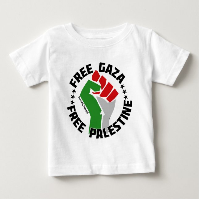 Camiseta De Bebé gaza libre de palestina (Anverso)