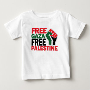Camiseta De Bebé GAZA SEGURO LIBRE PALESTINA G.png