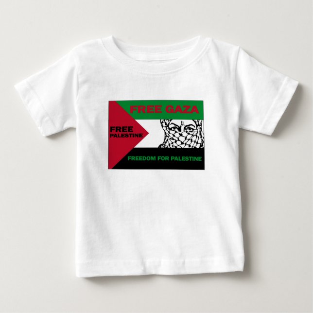 Camiseta De Bebé GAZA SEGURO LIBRE PALESTINA J.png (Anverso)