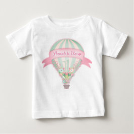 Camiseta De Bebé GC Hot Air Balloon First Birday Tee