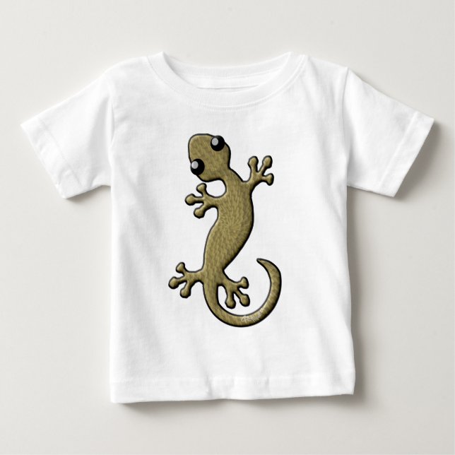 Camiseta De Bebé Gecko de mimbre (Anverso)