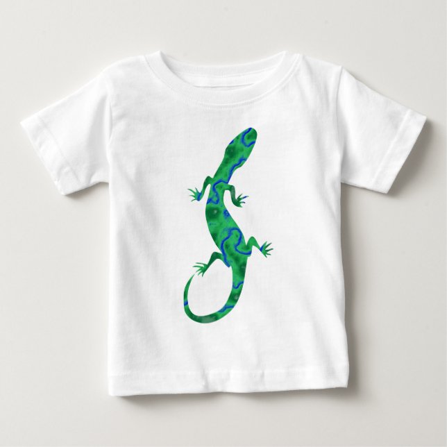Camiseta De Bebé Gecko verde (Anverso)