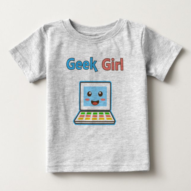 Camiseta De Bebé Geek Girl (Anverso)