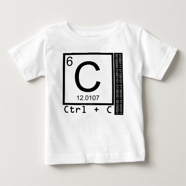 Camiseta De Bebé ¡Geek Me! Copia de carbón (Anverso)