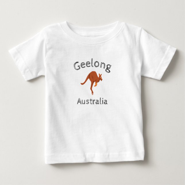 Camiseta De Bebé Geelong Australia Canguro 4 (Anverso)