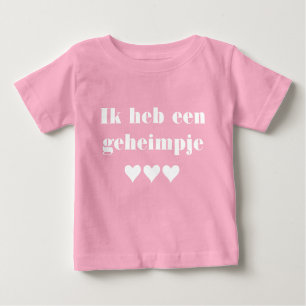 Camiseta De Bebé Geheimpje ik word grote zus baby T-Shirt