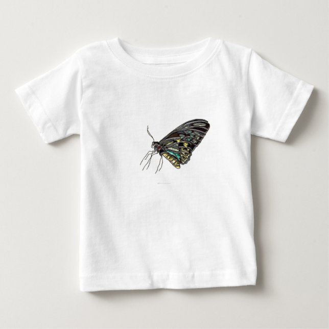 Camiseta De Bebé Gem Black Butfly (Anverso)