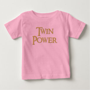 Camiseta De Bebé Gemela, poder, bebé, niña, vestido con volantes.
