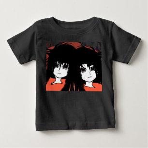 Camiseta De Bebé Gemelas Anime