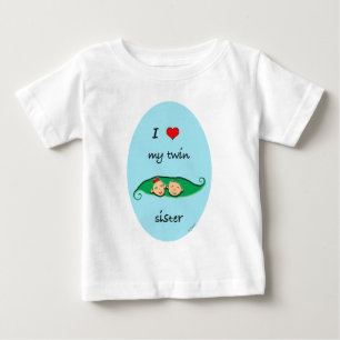 Camiseta De Bebé gemelo de niño