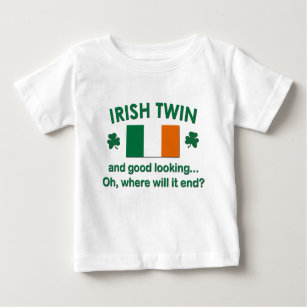 Camiseta De Bebé Gemelo irlandés apuesto