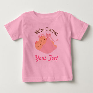 Camiseta De Bebé Gemelos Chicas personalizados