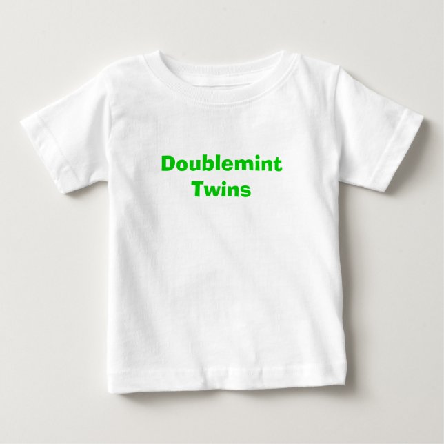 Camiseta De Bebé Gemelos de Doublemint (Anverso)