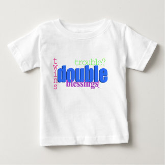Camiseta De Bebé ¿Gemelos - problema doble? ¡Bendiciones dobles!