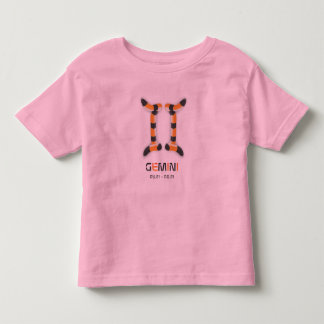 Camiseta De Bebé "Géminis en el estilo del tigre".