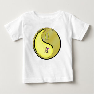 Camiseta De Bebé Géminis y Jabalí de Metal