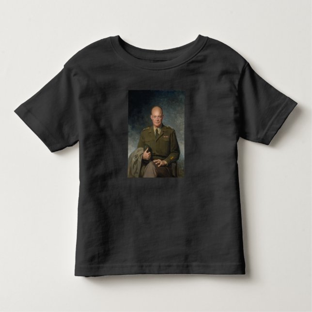 Camiseta De Bebé General Dwight Eisenhower Retrato pintado de 5 est (Anverso)
