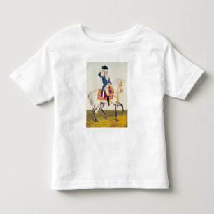 Camiseta De Bebé General Washington en un cargador blanco, c.1835