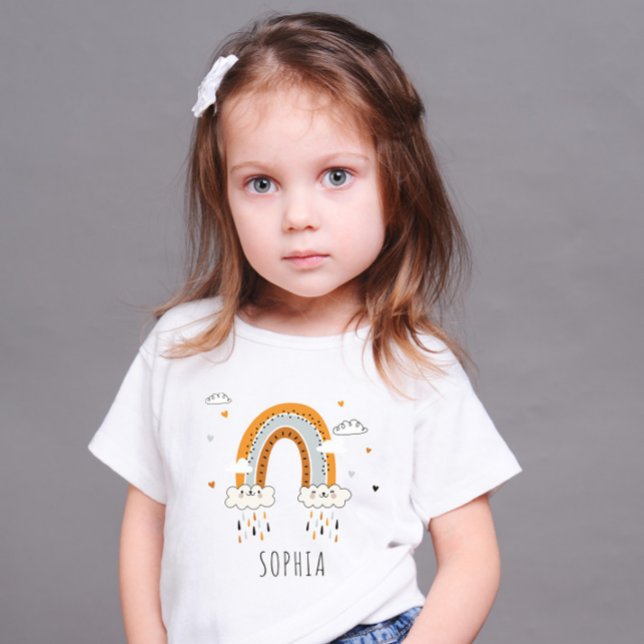 Camiseta De Bebé Género del Boho Arcoiris neutral personalizado (Subido por el creador)