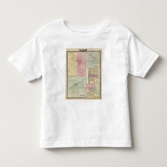 Camiseta De Bebé Geneseo, Kewanee, Cambridge, Fulton y Morrison (Anverso)