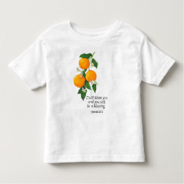 Camiseta De Bebé Génesis de fruta naranja 12:2