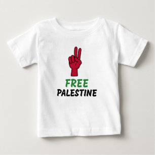 Camiseta De Bebé Genocidio de Palestina Libre en Gaza