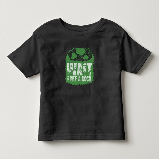 Camiseta De Bebé Geología Divertida - Espera, Veo una Roca (Anverso)