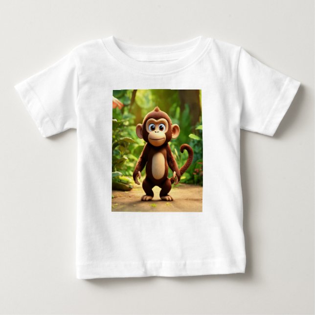 Camiseta De Bebé George curioso: El pequeño viajero (Anverso)