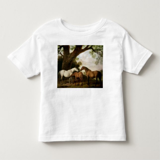 Camiseta De Bebé George Stubbs el | dos yeguas y un potro, 1774 de (Anverso)