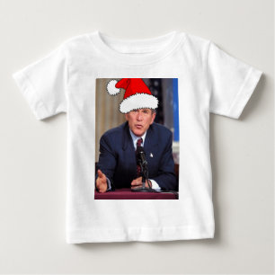 Camiseta De Bebé George W. Bush Navidades Humor