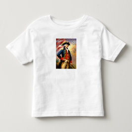 Camiseta De Bebé George Washington con atuendo de guerra