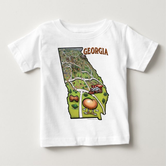 Camiseta De Bebé Georgia (Anverso)