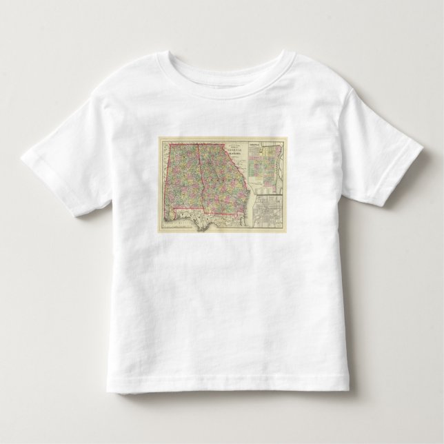 Camiseta De Bebé Georgia, Alabama (Anverso)