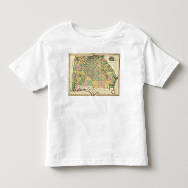 Camiseta De Bebé Georgia y Alabama 2 (Anverso)